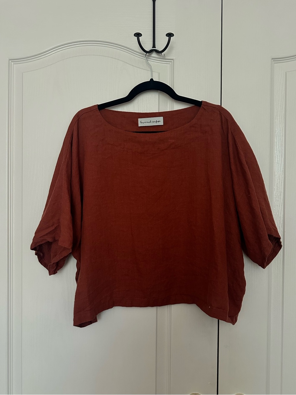 Love and Confuse Burnt Orange Top